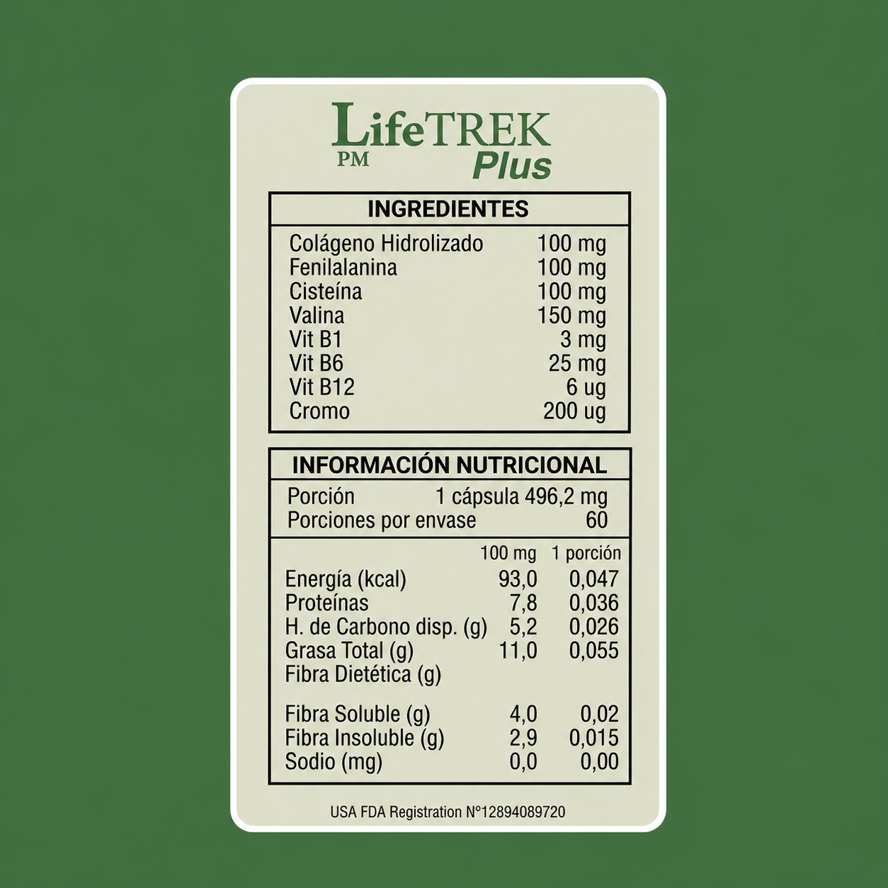 Pack LifeTREK Plus AM/PM Aminoácidos + Vitaminas 120 cápsulas