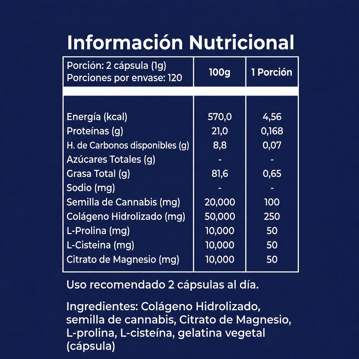 Naturflex Plus Colágeno + Magnesio + Aminoácidos 240 cápsulas