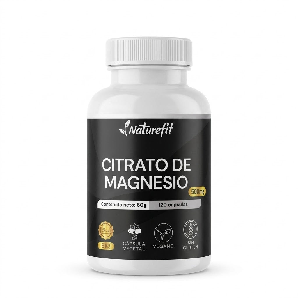 Citrato de Magnesio 500 mg 120 cápsulas