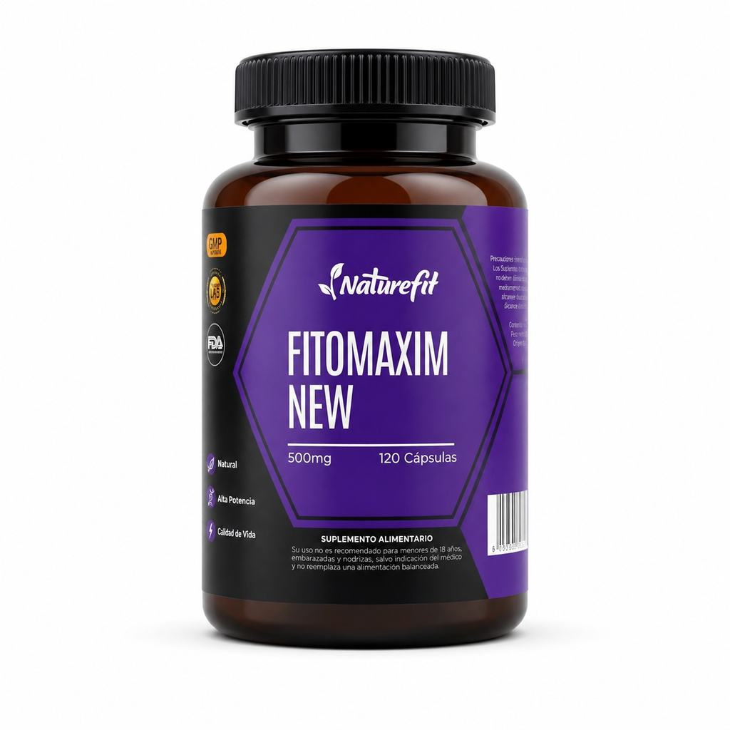 Fitomaxim New Arginina + Magnesio + Vitaminas B 120 cápsulas