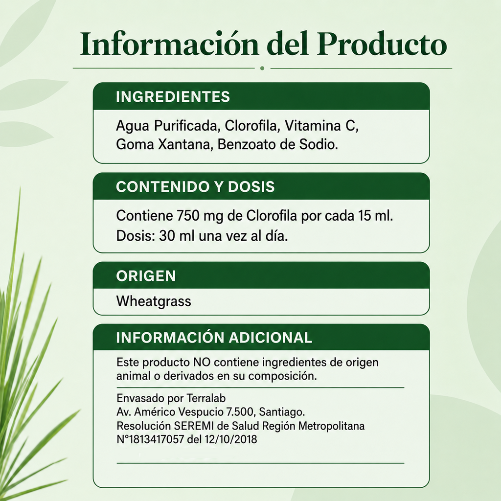 Clorofila Líquida 1000 ml