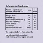 Zinc Picolinato 20 mg 120 cápsulas